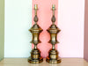 Pair of Brass Pineapple Stiffel Lamps