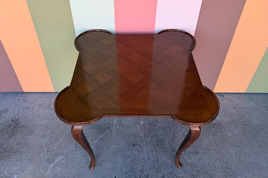 Handsome Italian Wood Game Table