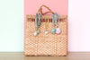 Palm Beach Regency's Citron Jade Gemstone and Shell Bag Charm