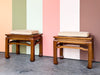 Pair of Fretwork Stools