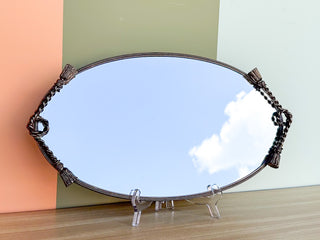 Mirrored Rope and Tassel Tray