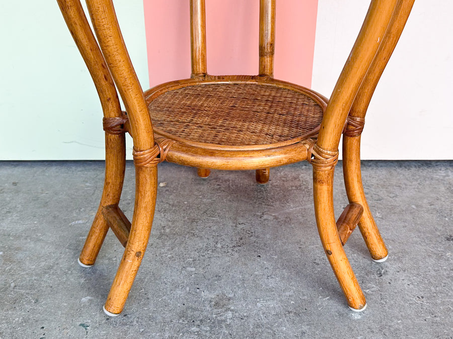 Tall Rattan Plant Stand