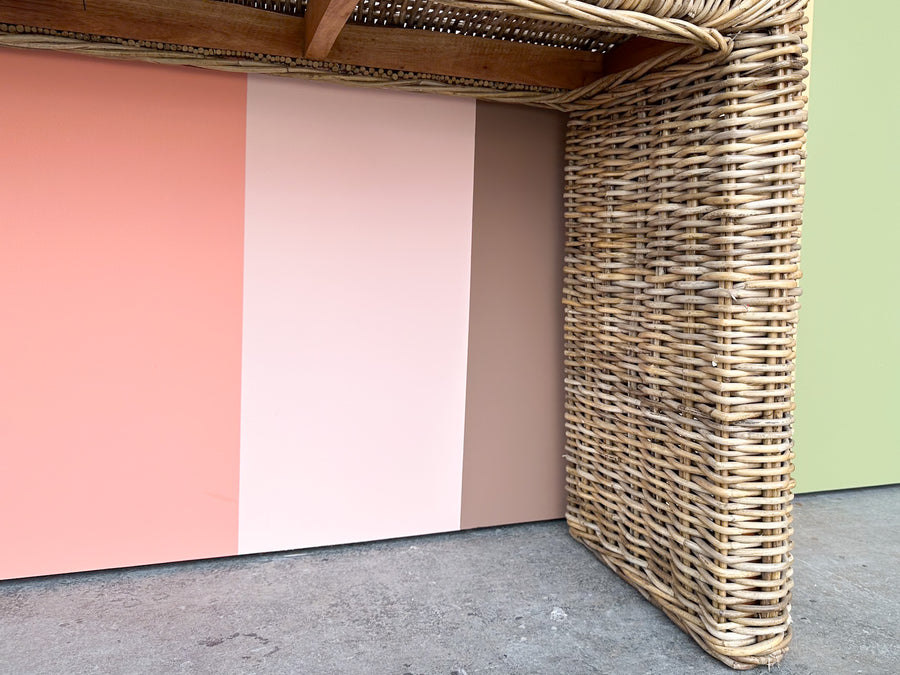 Waterfall Woven Rattan Console
