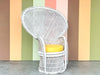 Painted Rattan Peacock Chair