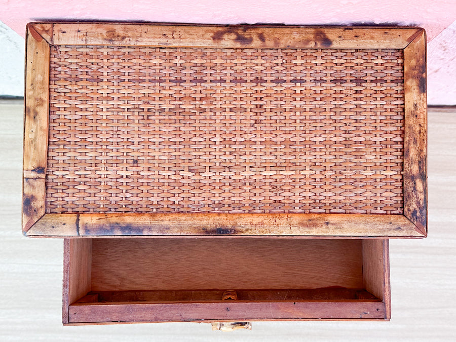 Petite Tortoiseshell Rattan Drawers