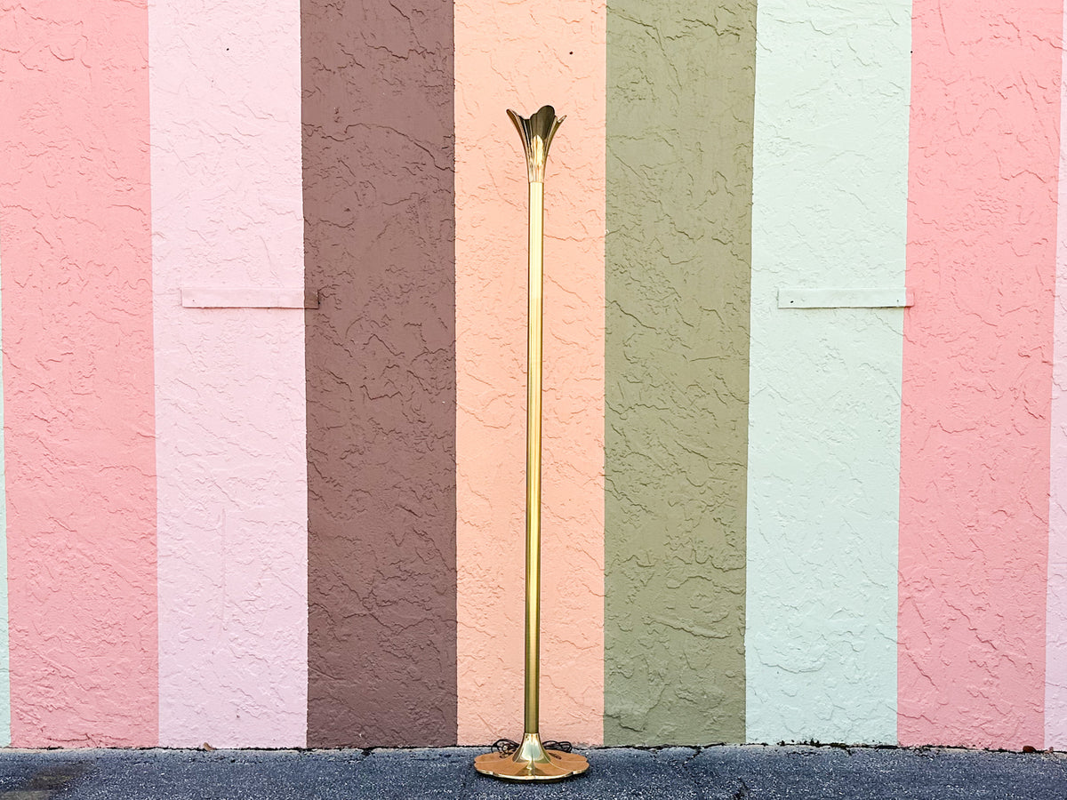 Brass Tulip Floor Lamp