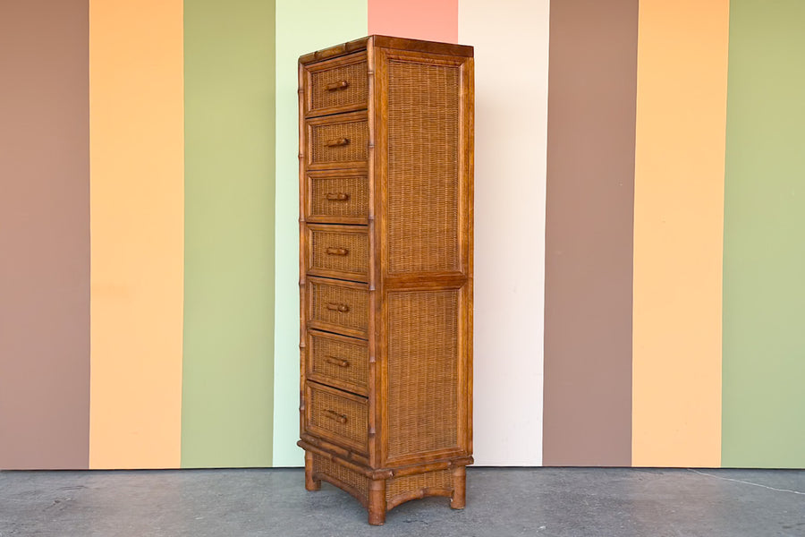 Handsome Faux Bamboo Lingerie Chest
