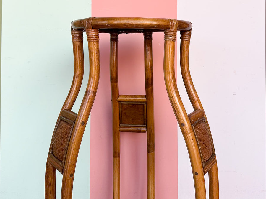 Tall Rattan Plant Stand