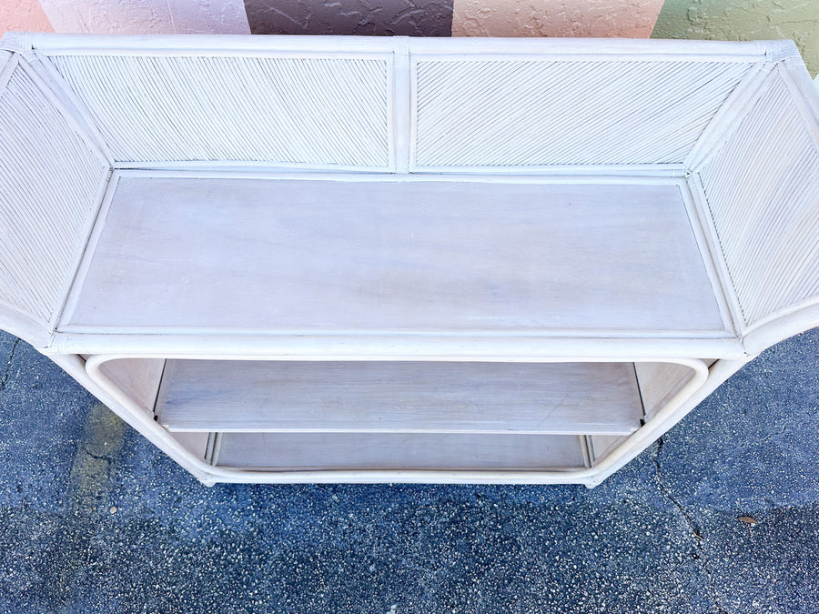 Coastal Chic Rattan Pencil Reed Bar