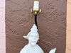 Large Blanc De Chine Figural Lamp