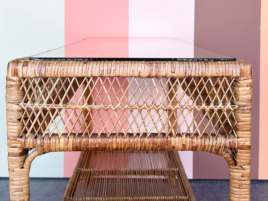 Coastal Rattan Console