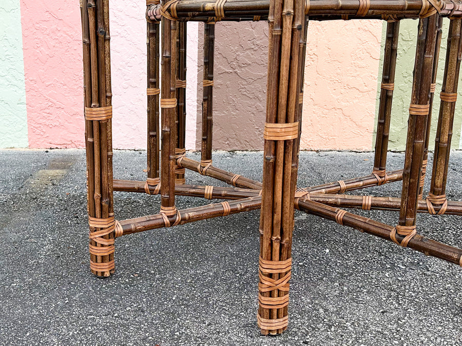 McGuire Rattan Dining Table