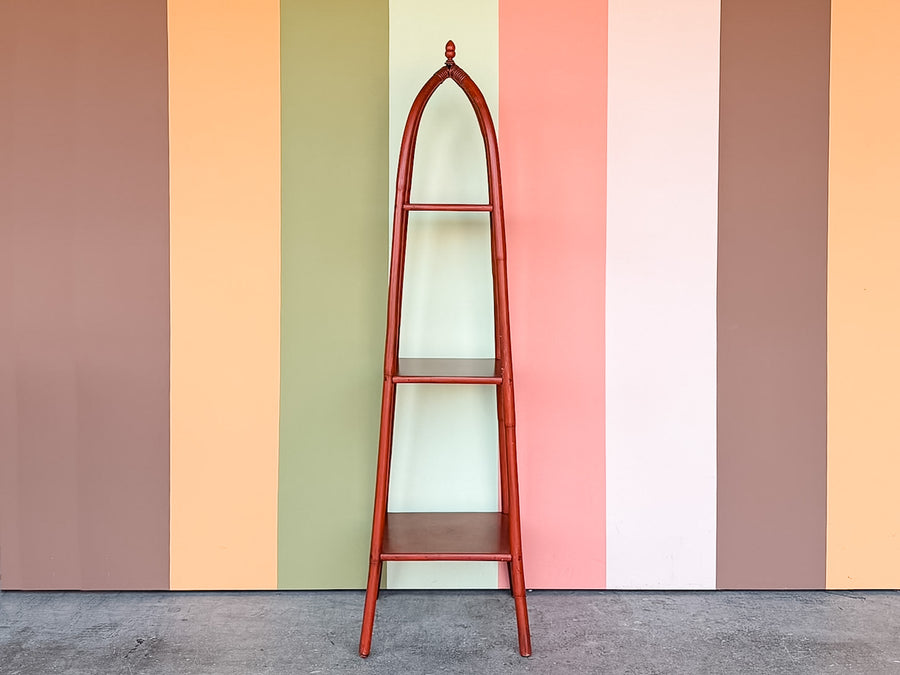 Cute Rattan Pagoda Etagere