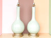 Pair of Seafoam Crackle Lamps