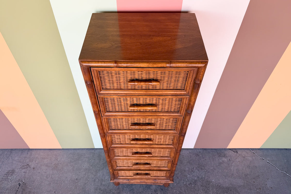 Handsome Faux Bamboo Lingerie Chest