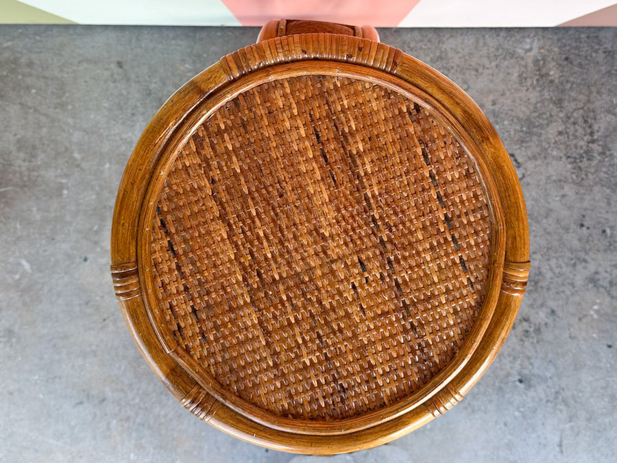 Tall Rattan Plant Stand