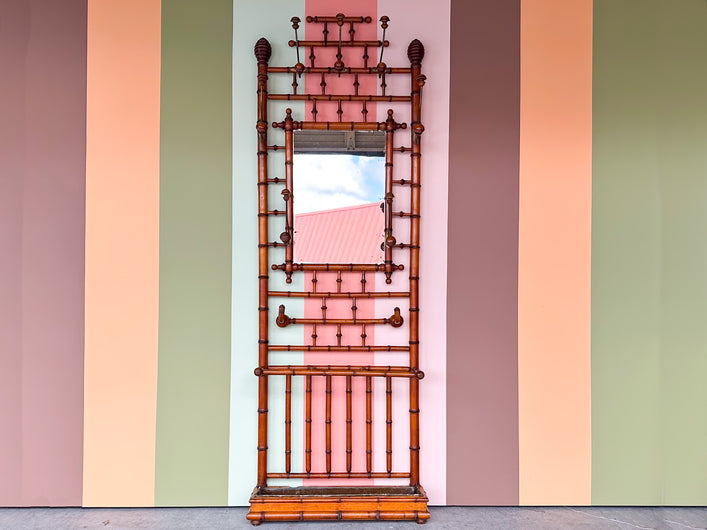 Handsome Faux Bamboo Hall Tree