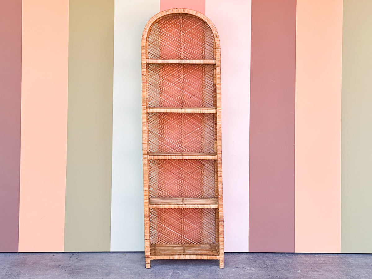 Island Style Rattan Etagere