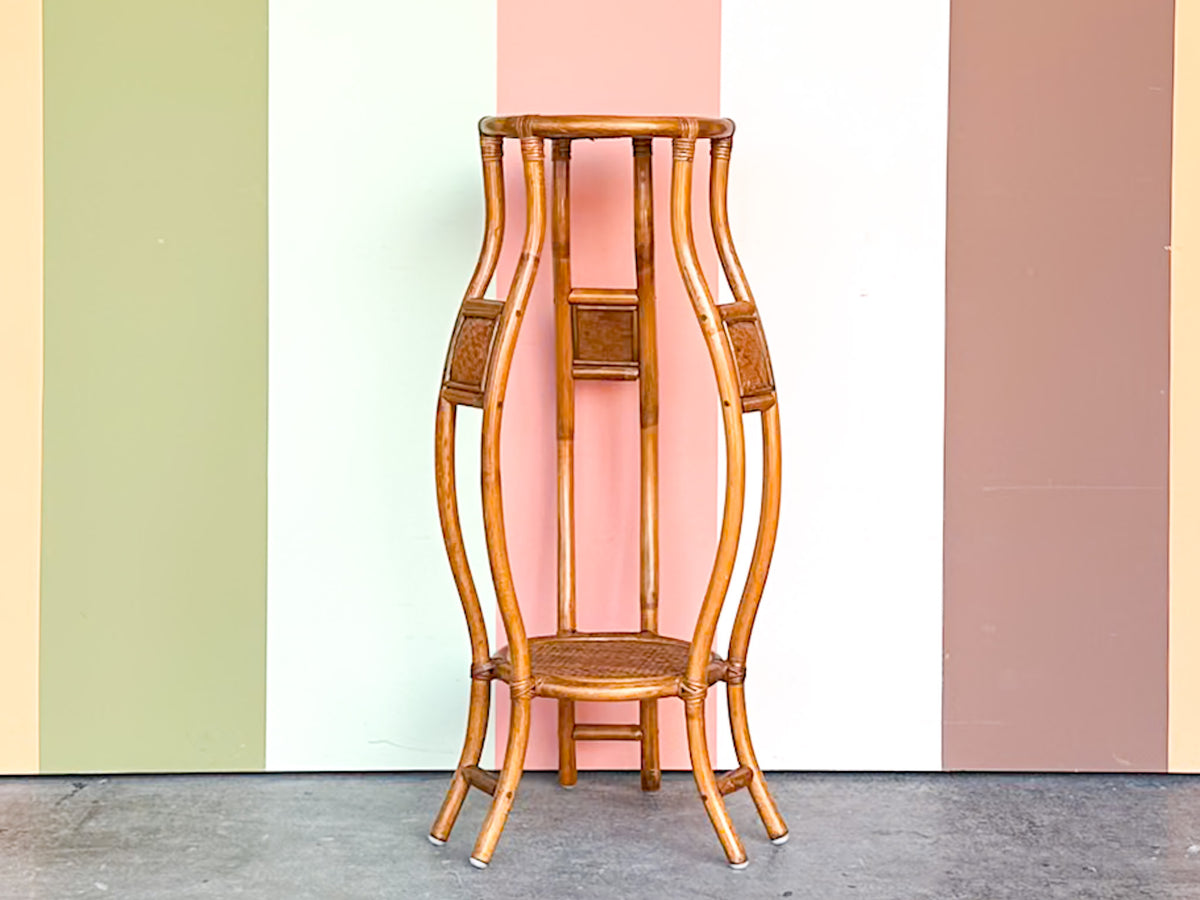 Tall Rattan Plant Stand