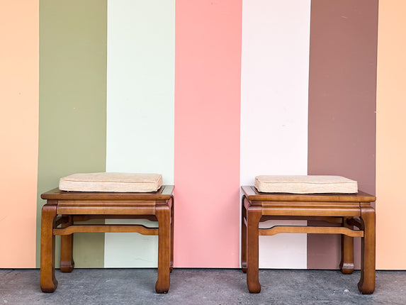 Pair of Fretwork Stools
