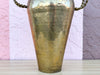 Brass Vase with Braided Handles