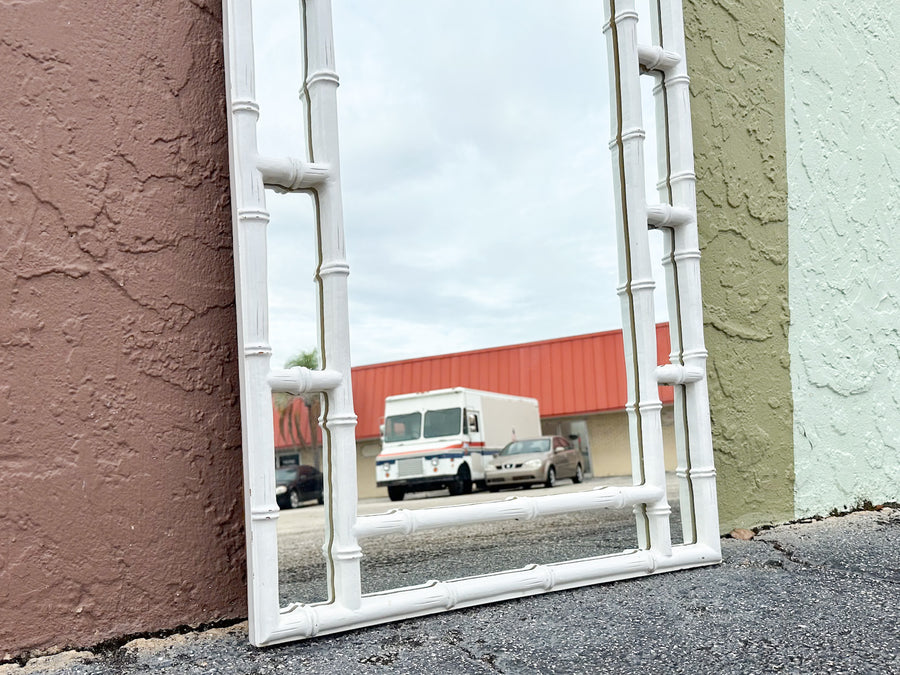 Palm Beach Style Faux Bamboo Mirror