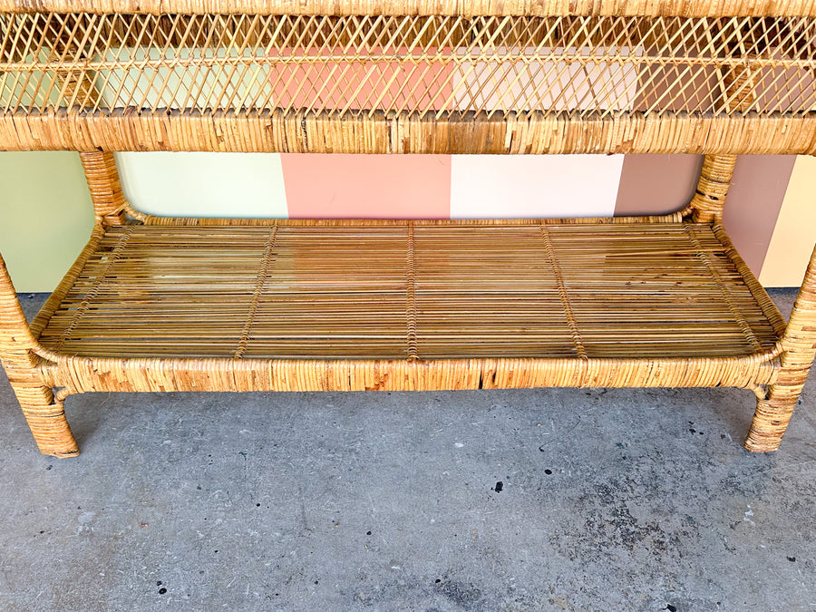 Coastal Rattan Console