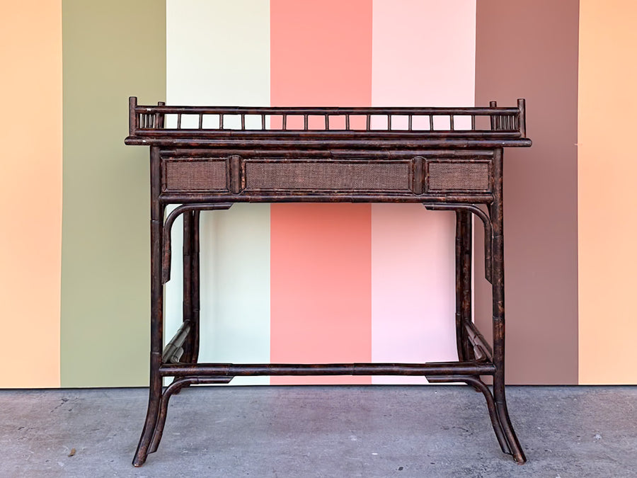 West Indies Style Rattan Writing Desk