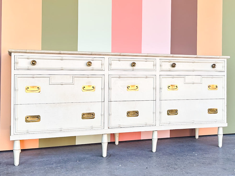 Palm Beach Chic Faux Bamboo Dresser