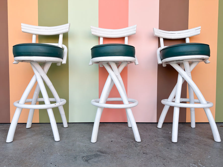 Old Florida Bamboo Bar and Stools