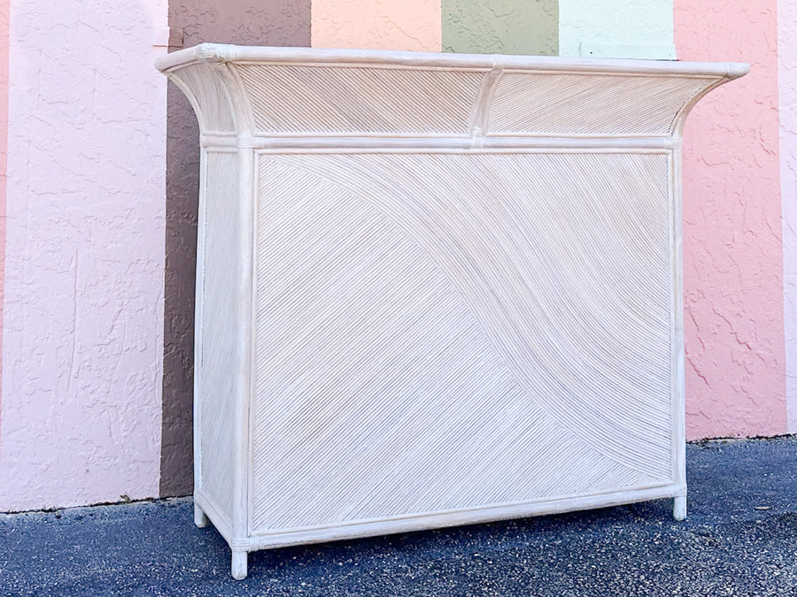 Coastal Chic Rattan Pencil Reed Bar