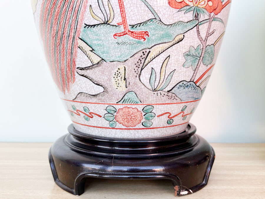 Pair of Chinoiserie Chic Bird Lamps