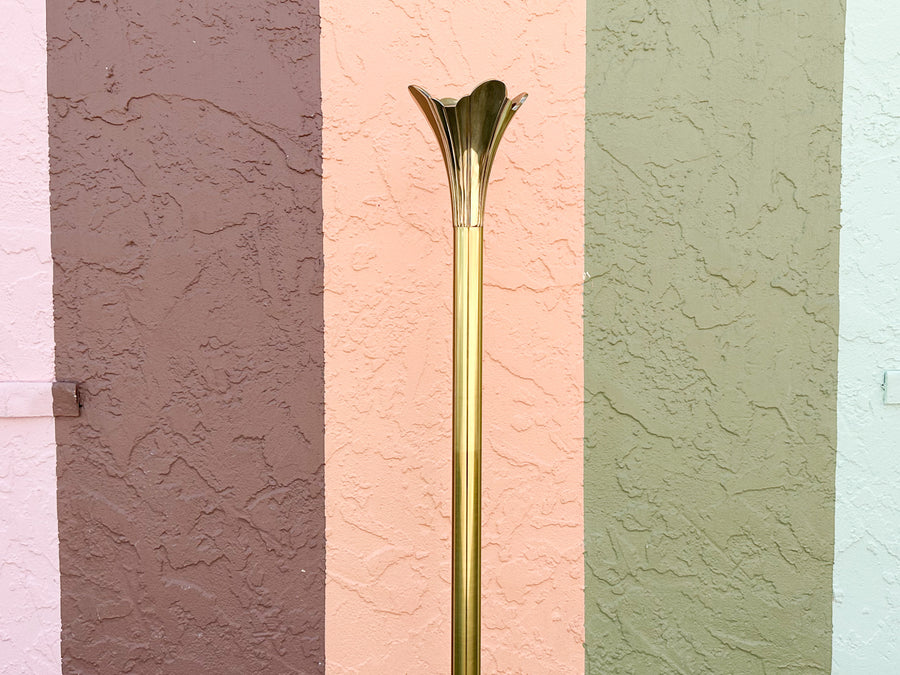Brass Tulip Floor Lamp