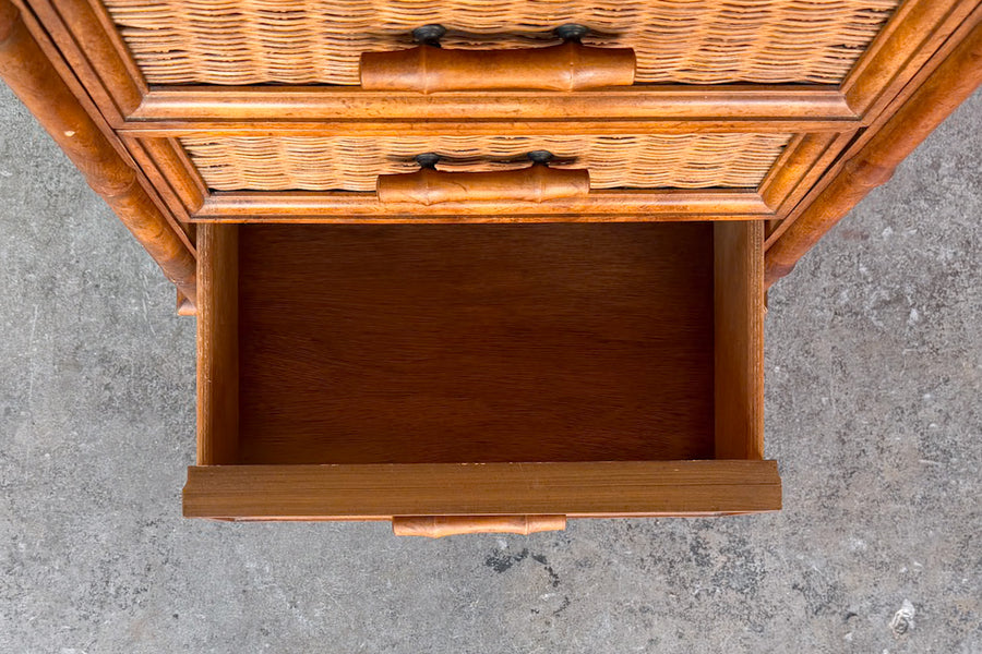 Handsome Faux Bamboo Lingerie Chest