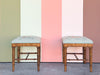 Pair of Needlepoint Pagoda Stools