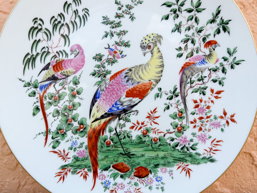 Pair of Colorful Bird Plates