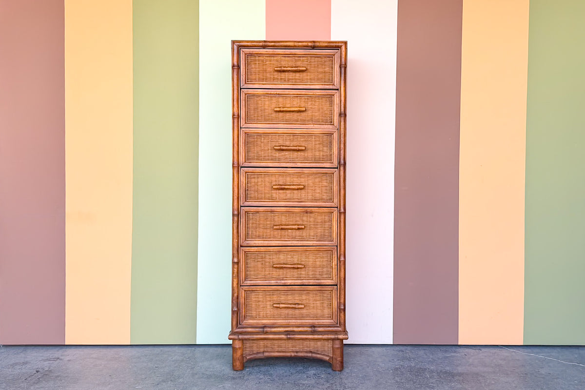Handsome Faux Bamboo Lingerie Chest