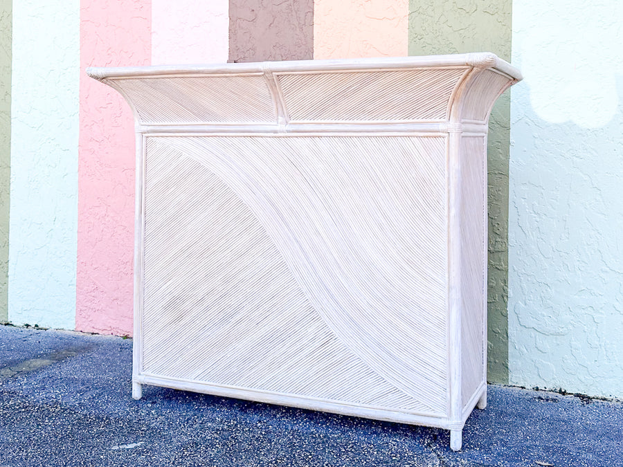 Coastal Chic Rattan Pencil Reed Bar