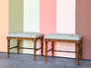Pair of Needlepoint Pagoda Stools