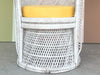 Painted Rattan Peacock Chair