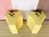 Pair of Geometric Yellow Lamps