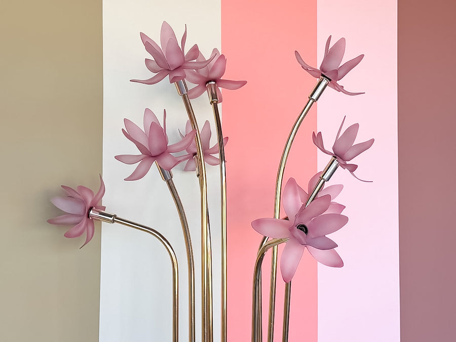 Pink Flower Floor Lamp