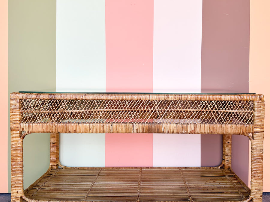 Coastal Rattan Console