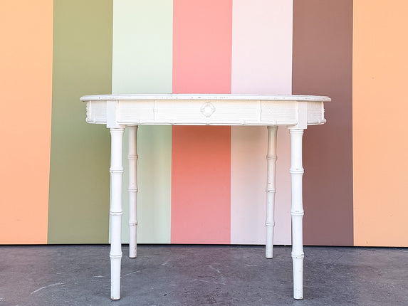 Palm Beach Style Faux Bamboo Dining Table