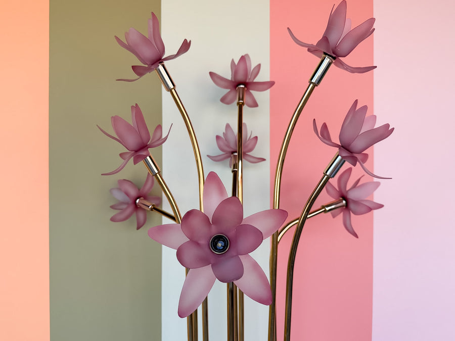 Pink Flower Floor Lamp