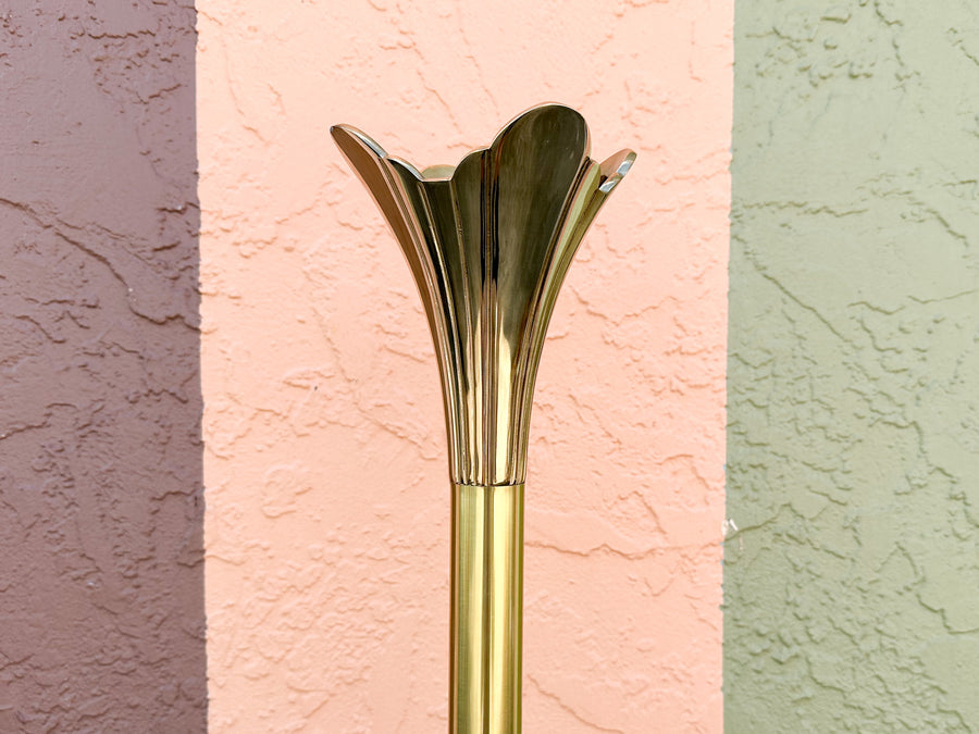 Brass Tulip Floor Lamp