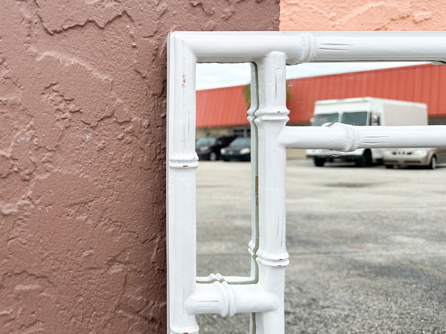 Palm Beach Style Faux Bamboo Mirror