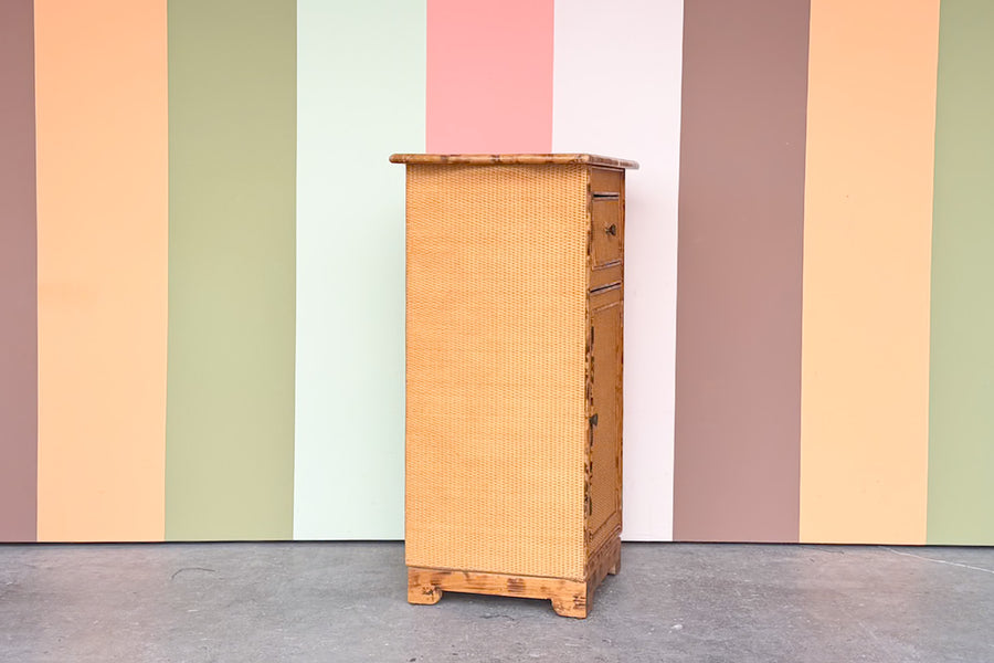 Tortoiseshell Rattan Cabinet