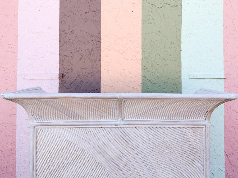 Coastal Chic Rattan Pencil Reed Bar