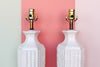 Pair of Faux Bamboo Lamps